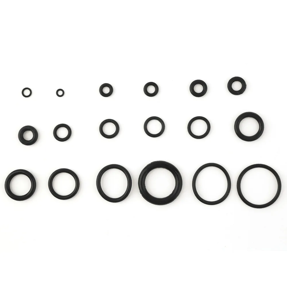 Universal 18 Sizes 225 x Rubber O Ring O-Ring Washer Gasket Automotive Seals Assortment Black for Car with Case Drop Shipping |