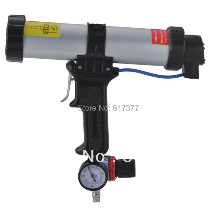 Good Quality Retail Economy 9 Inches for 310ml Cartridge Pneumatic Cartridge Caulking Gun with Air Pressure Valve