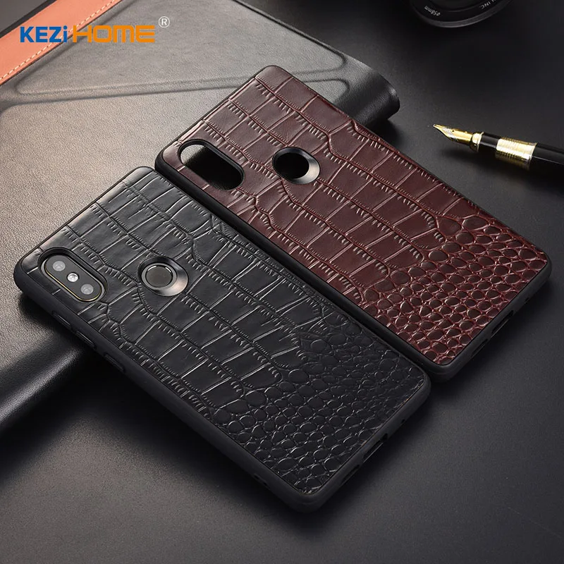Чехол для Xiaomi mi 8 KEZiHOME крокодил текстуры натуральная кожа задняя крышка 6 21