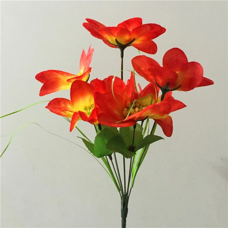 Lotus Home место пластиковая шелковая ткань пятно моделирования цветок 7