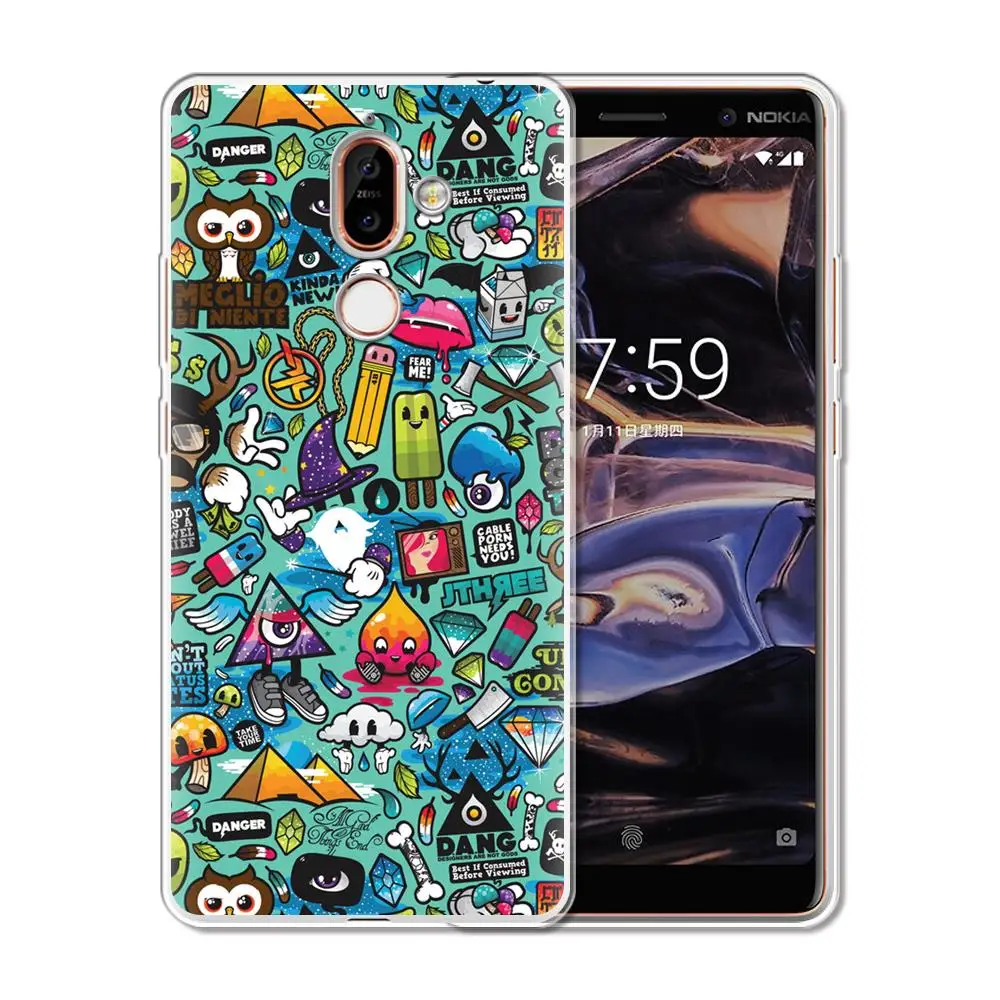 Чехол для телефона чехол для Nokia 8 9 8,1 7 7,1 6 6,1 5 5,1 3 3,1 2 2,1 1 плюс силиконовый чехол-накладка из мягкого ТПУ чехол для Nokia X6 X7 X5 X3 Etui