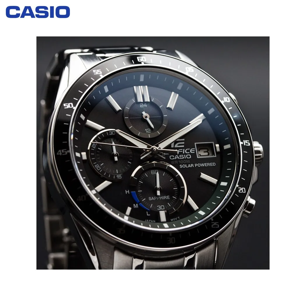 Наручные часы Casio EFS S510D 1A мужские с кварцевым хронографом на браслете|Мужские