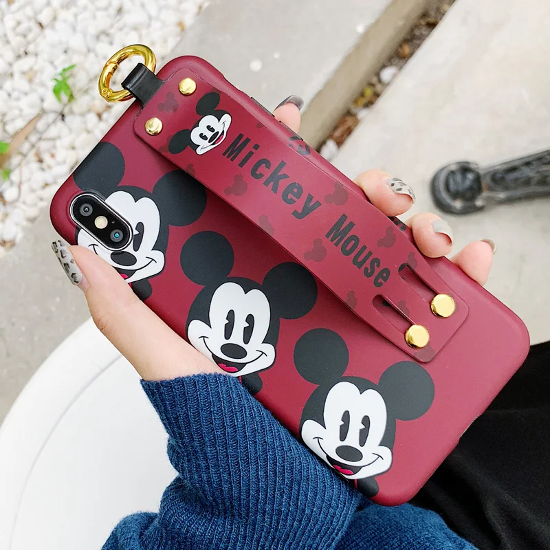 Для iphone XR XS max X милый ремешок на запястье мягкий чехол для телефона для iphone 8plus 7 7plus 6 6S 6p мультяшный чехол с ромашками