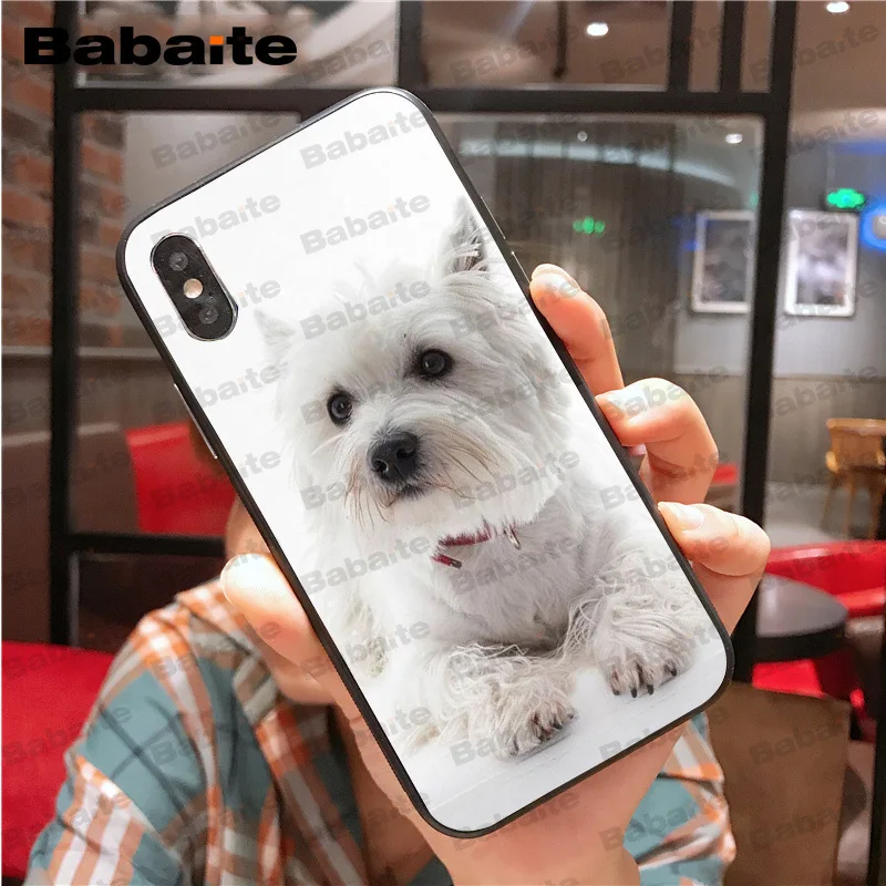 Цветной милый чехол для iphone 11pro max Westie dog 8 7 6 6S Plus X XS MAX 5 5S SE XR Cover Babaite | Мобильные