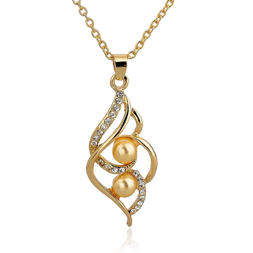 Женское ожерелье с подвеской ATTRACTTO золотое/серебряное австрийским кристаллом и