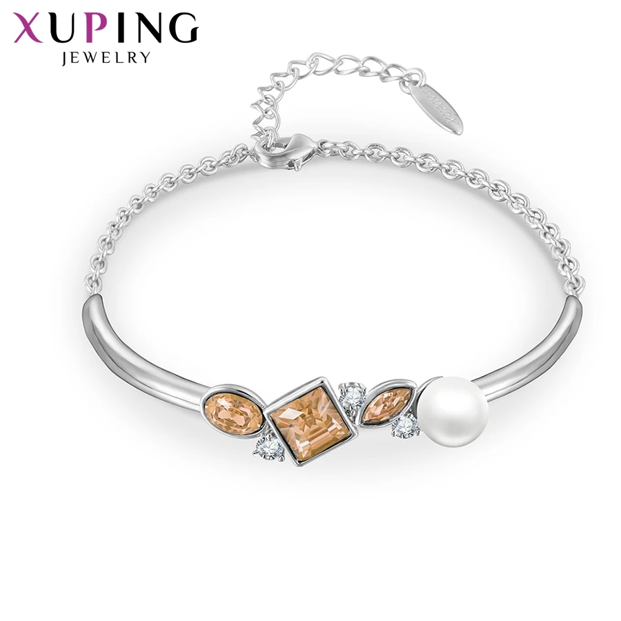 Xuping ювелирные изделия ретро темперамент браслеты кристаллы от Swarovski имитация жемчуга для женщин Подарки на день благодарения M96-70017