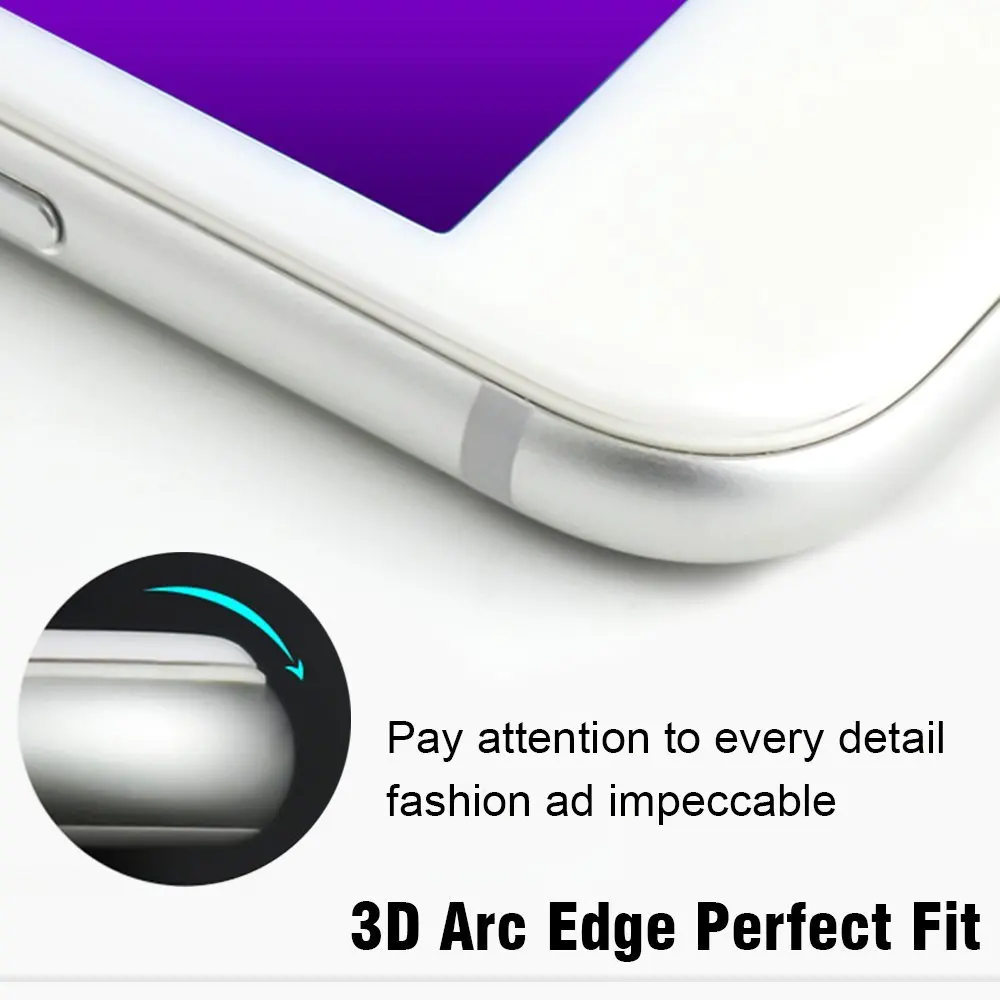 RONICAN 9H 3D полное покрытие Anti Blue Light закаленное стекло Защита экрана для iPhone 6 Plus