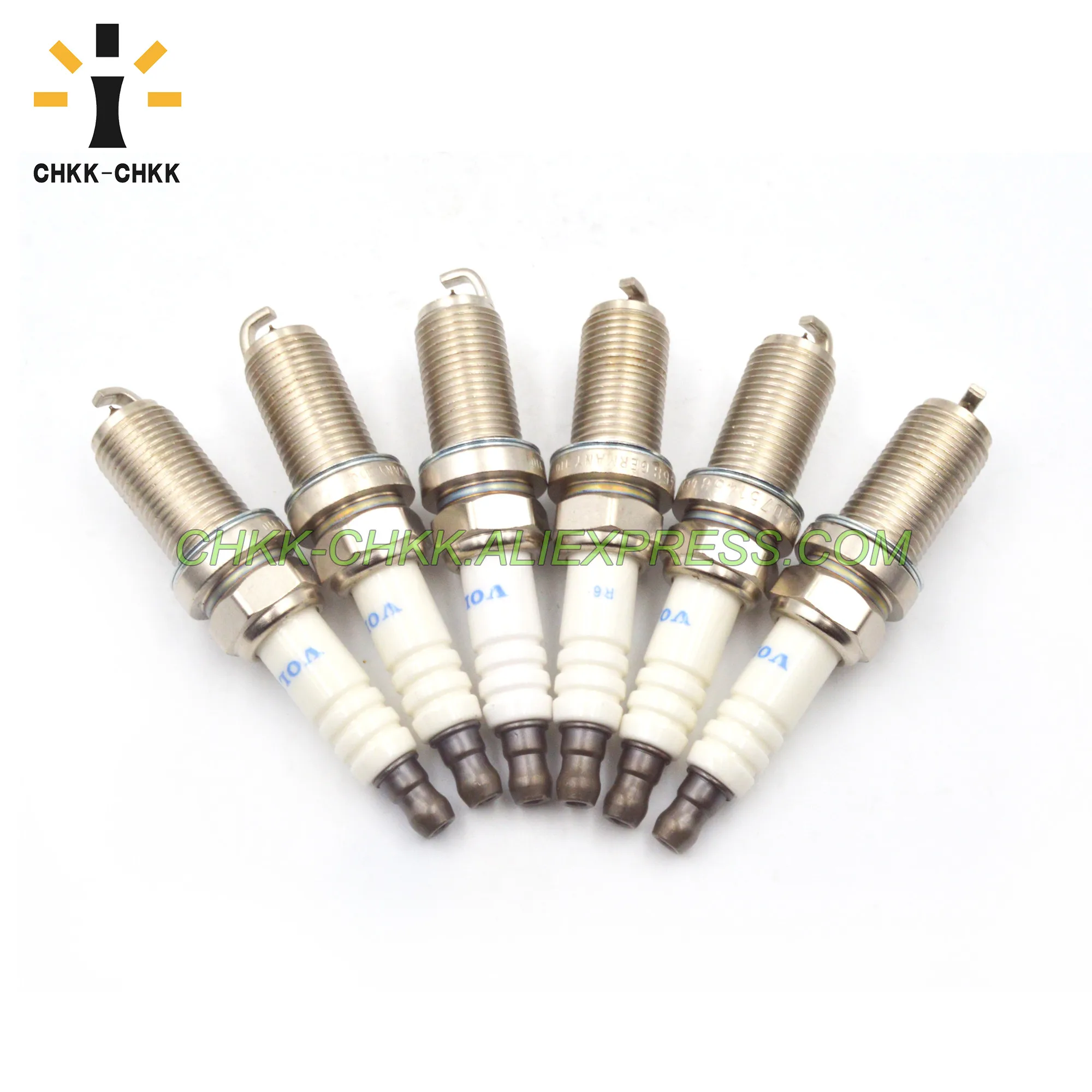 6 шт CHKK иридия POWER Свеча зажигания 30751805 для Volvo S80 V70 XC60 XC70 3.0L I6|Свечи и запальные