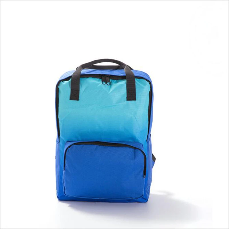 

SHUSHIRUO New Design Gradient color Backpack Leisure Printed Shoulder Bag Oxford Travel Storage Totes School Bags For Teenage