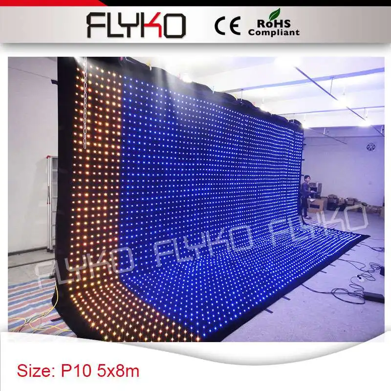full hd projector led wall PC controller P100mm disco lights show on curtain screen | Лампы и освещение