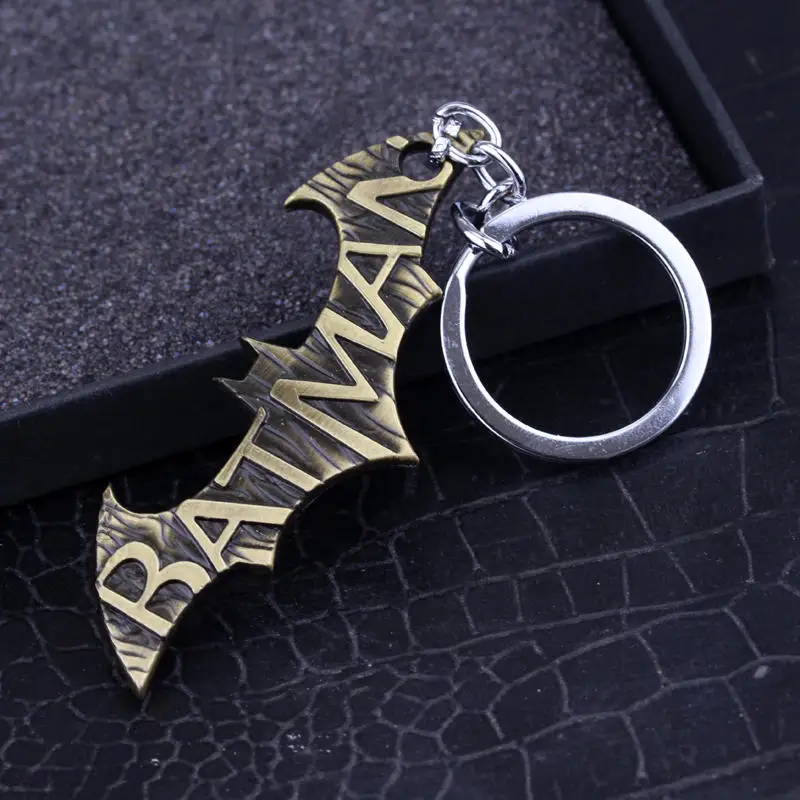 Fashion Metal Jewelry Movie Series The Avengers Superhero Batman Keychain Chaveiro Big Bat Shape Key Ring | Украшения и