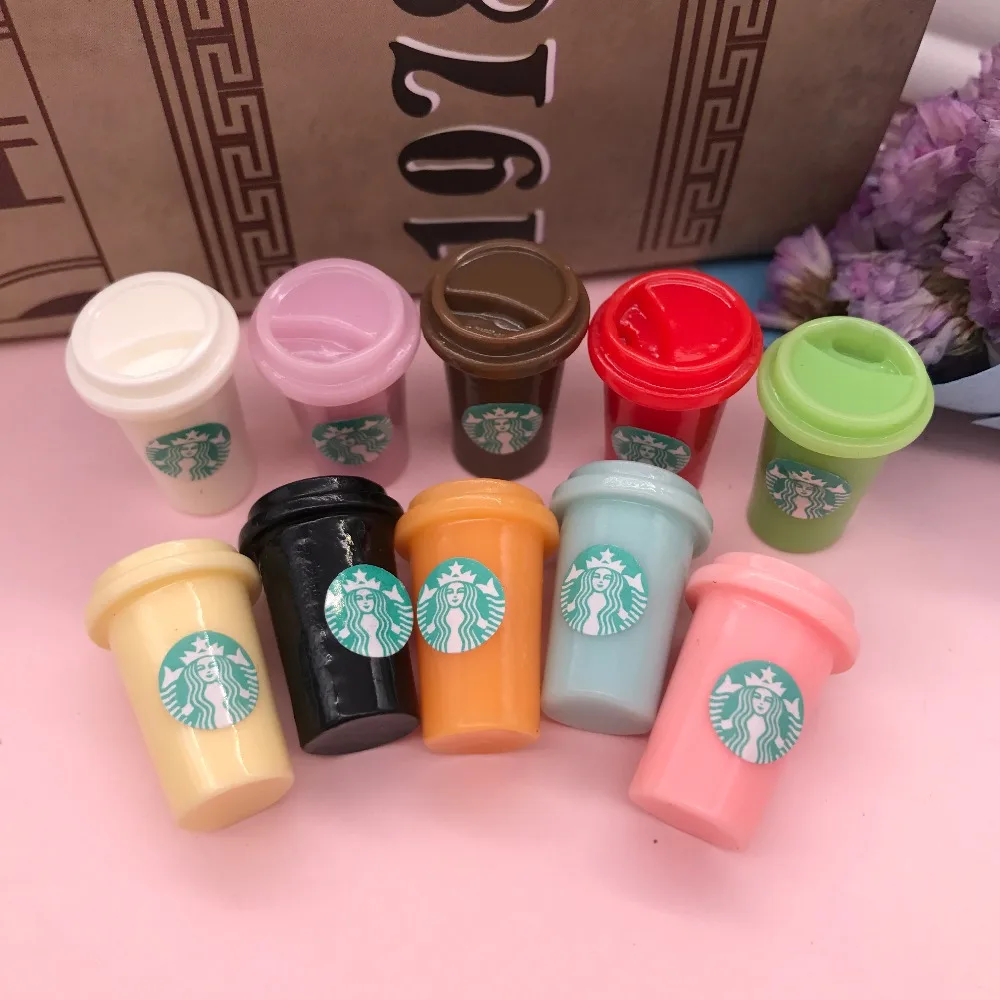 Кабошон kawaii star coffee cup полимерный кабошон с плоским основанием на телефон