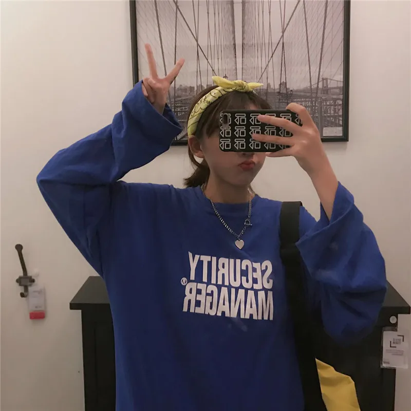 YouGeMan Женская толстовка с капюшоном осенняя одежда Корейский Ulzzang Harajuku буквенным