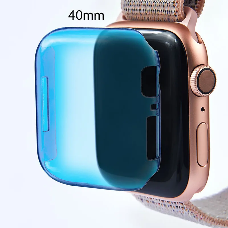 Чехол рамка из поликарбоната с водонепроницаемой защитной пленкой для Apple Watch Band