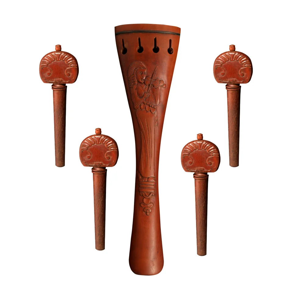

Hand-carved BATESMUSIC Cello Tailpiece Aluminum Alloy Tailpiece with Adjustable Tailgut for 3/4 4/4 Cello accessories Jujube