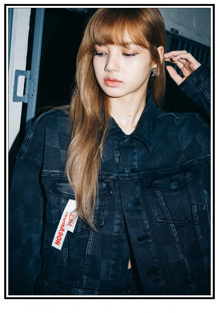 KPOP Черный Розовый домашний плакат Украшение картина hd белая фотобумага ПЕЧАТЬ