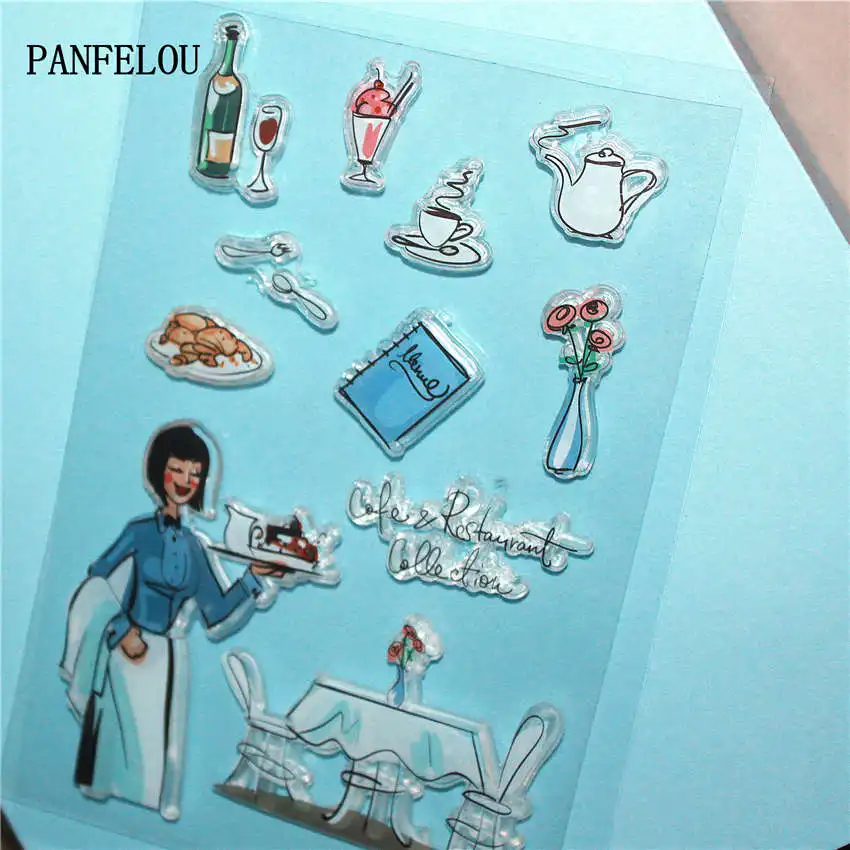 PANFELOU кухня красочная прозрачная штамп DIY силиконовые уплотнения для