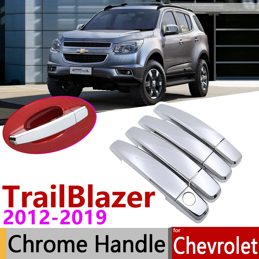 Для Chevrolet TrailBlazer MUX 2012 ~ 2019 хромированные дверные ручки крышки наклейки на