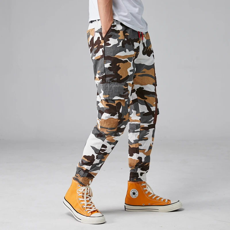 Бесплатная доставка 2019 Новое поступление мужские боковые штаны карго с