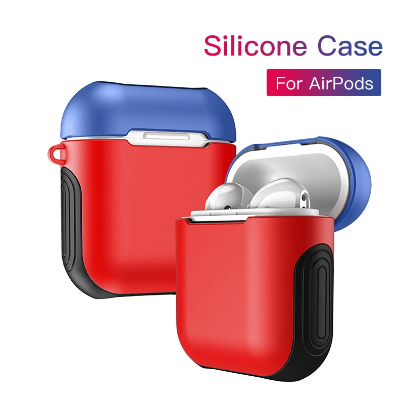 ! ACCEZZ портативный Bluetooth беспроводной Чехол для наушников Apple Airpods PU + PC Drop защитные