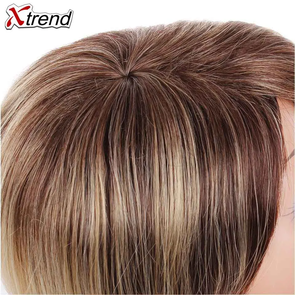 Синтетические короткие прямые волосы Xtrend 6 дюймов 110 г парики для женщин Омбре