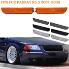 Подходит для Passat B5.5 2001-2005 передний угловой бампер боковой габаритный указатель поворота Янтарный черный дымчатый белый объектив