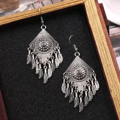 Античные серебряные цветные кошачьи глаза натуральный камень длинные Винтажные