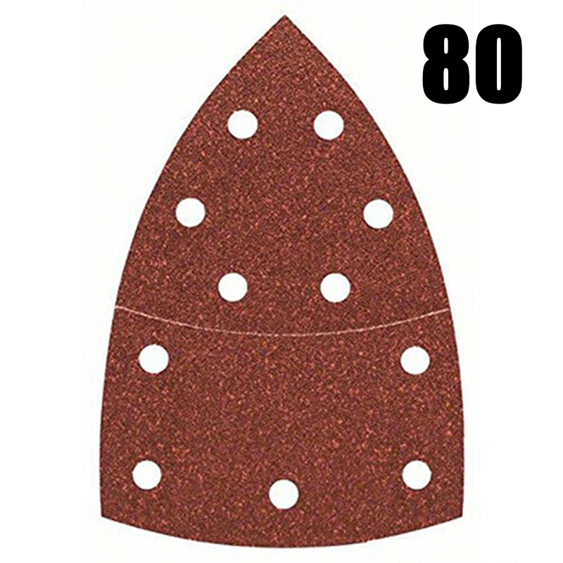 Треугольный шлифовальный лист диск 10 шт. наждачная бумага для BOSCH PSM 100A|Абразивные