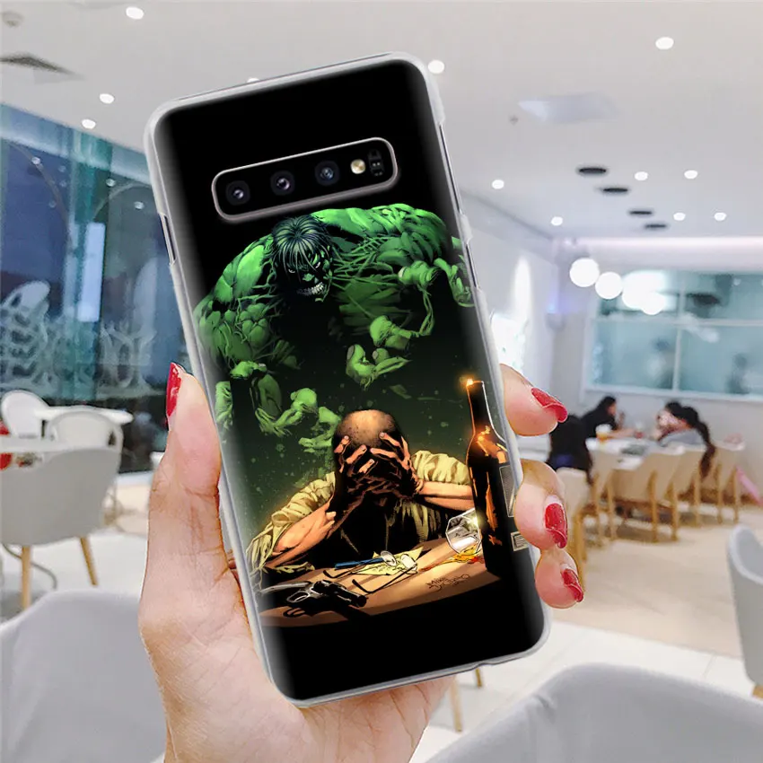 Комикс, супергерой "Халк", "крашеный чехол для телефона для samsung Galaxy S10e S10 плюс S7 S8 S9 Plus Note 8 9 M10 M20 M30 жесткий чехол Coque