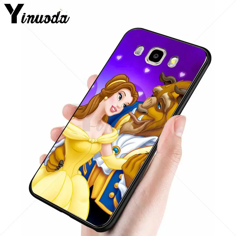Yinuoda Beauty Beast Rose Princess художественный Принт мягкий силиконовый чехол для телефона
