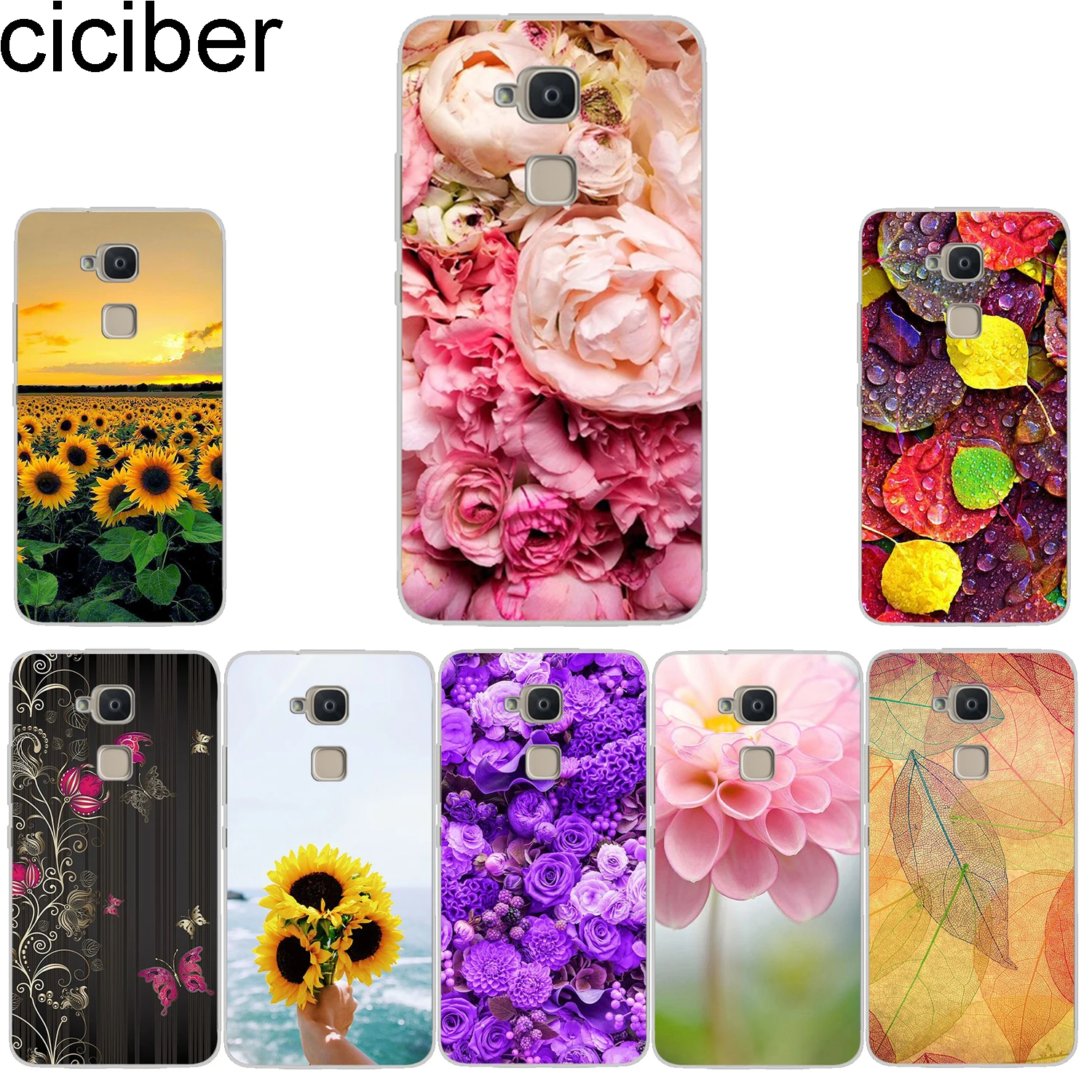 ciciber Phone Case for BQ Aquaris X2 X Pro V VS U U2 Lite Plus Soft TPU Back Cover E5s 4.5 M5 M5.5 X5 Flower |
