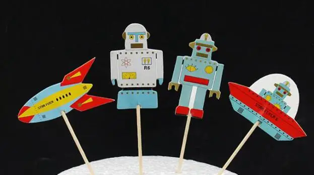 24pcs topper 24 шт. Капитан Америка Супермен Человек-паук в масках Бэтмен Raytheon супергерой кекс топперы малыш вечеринка для мальчика день рождение торт украшения - Цвет: 24pcs topper