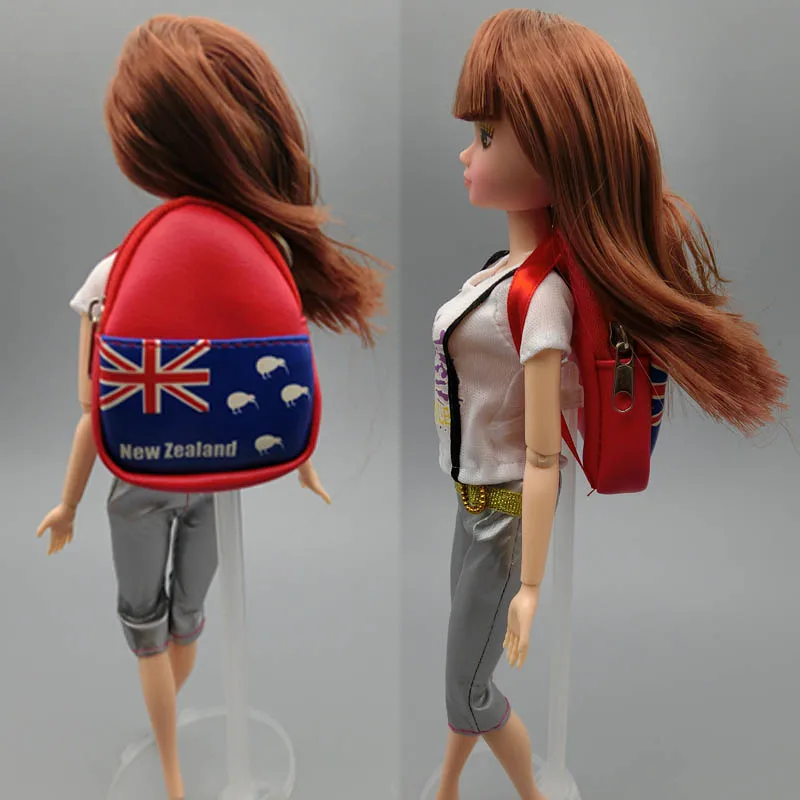 Модная 1:6 сумка для кукол рюкзак куклы Барби ранец blythe 1/6 мини монет аксессуары |
