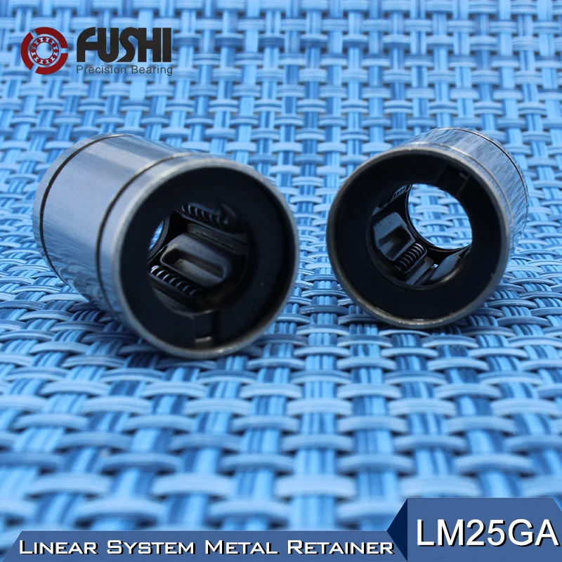 Линейные шарикоподшипники LM25GA 25x40x59 мм (1 шт.) Металлический Стальной Фиксатор с