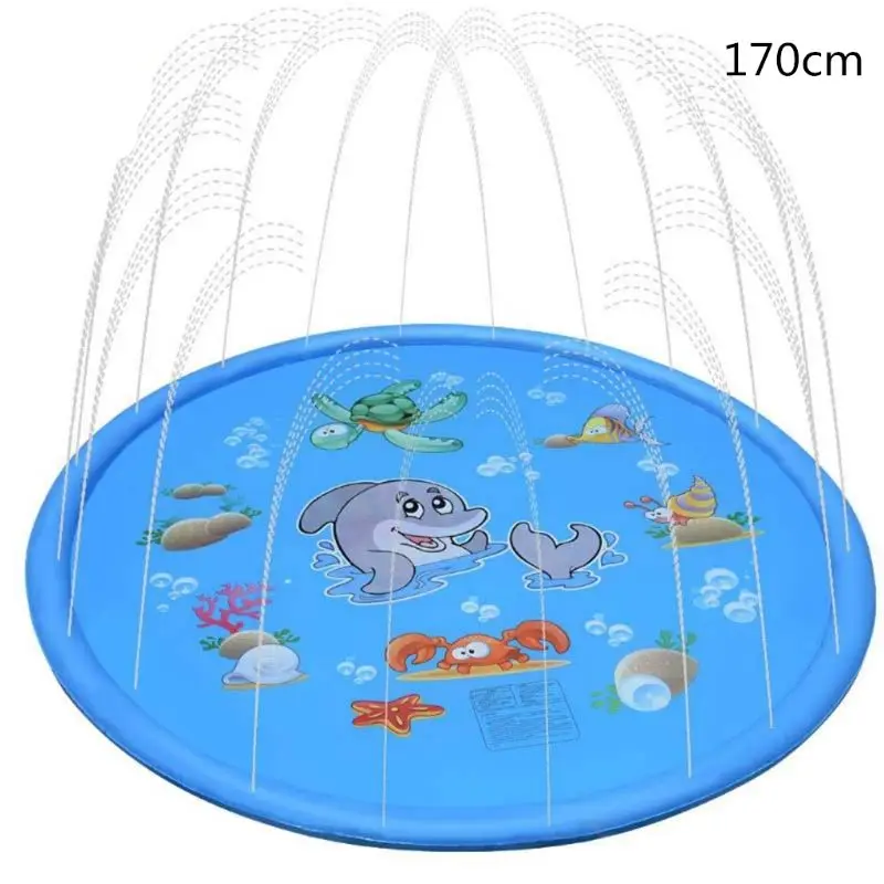 3 Sprinkle& Splash Play Mat Toy For Outdoor Swimming Beach Lawn Inflatable Sprinkler Pad Baby Children Kids - Цвет: 3