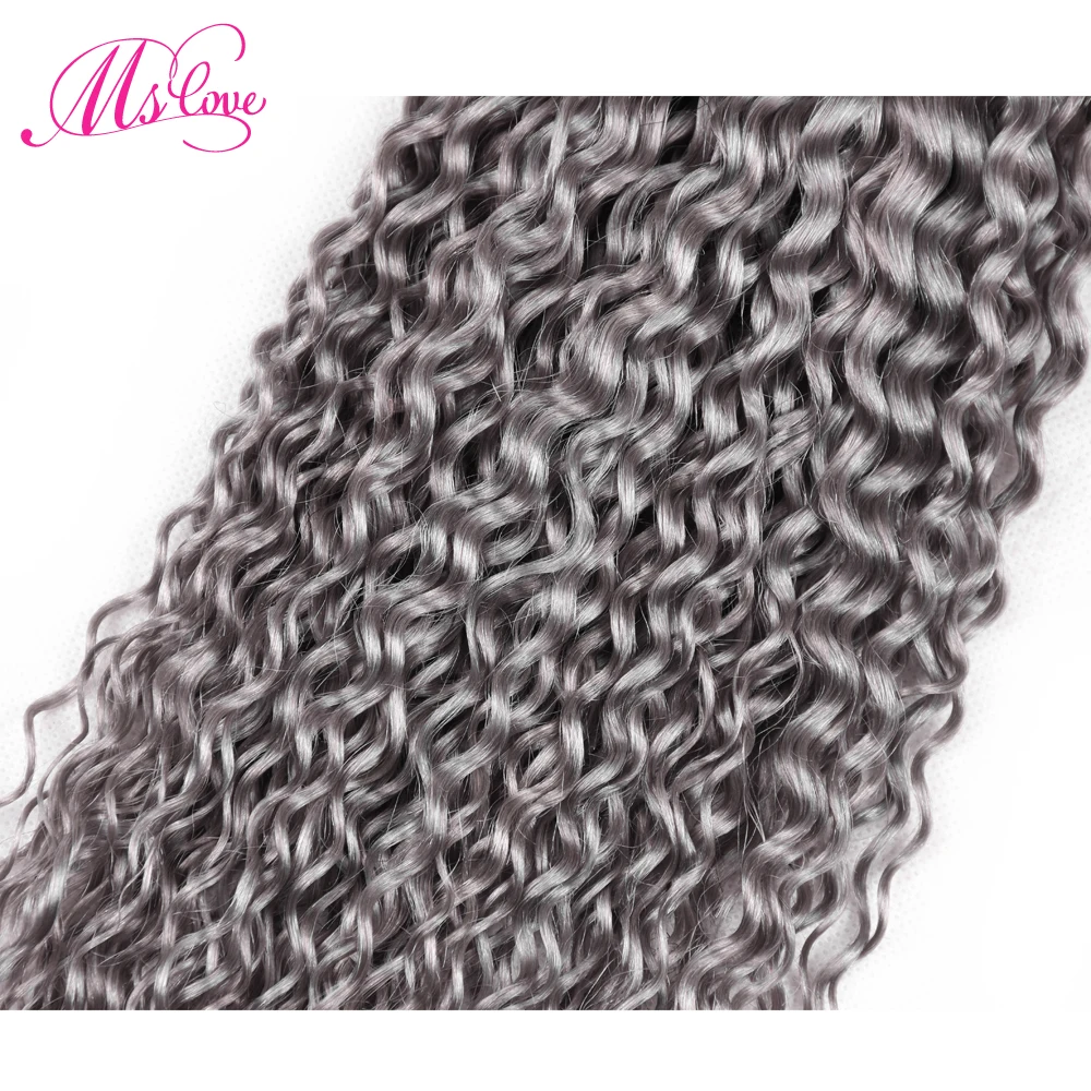 MS Love предварительно цветные 1B/серые пучки волос от светлого до темного цвета с