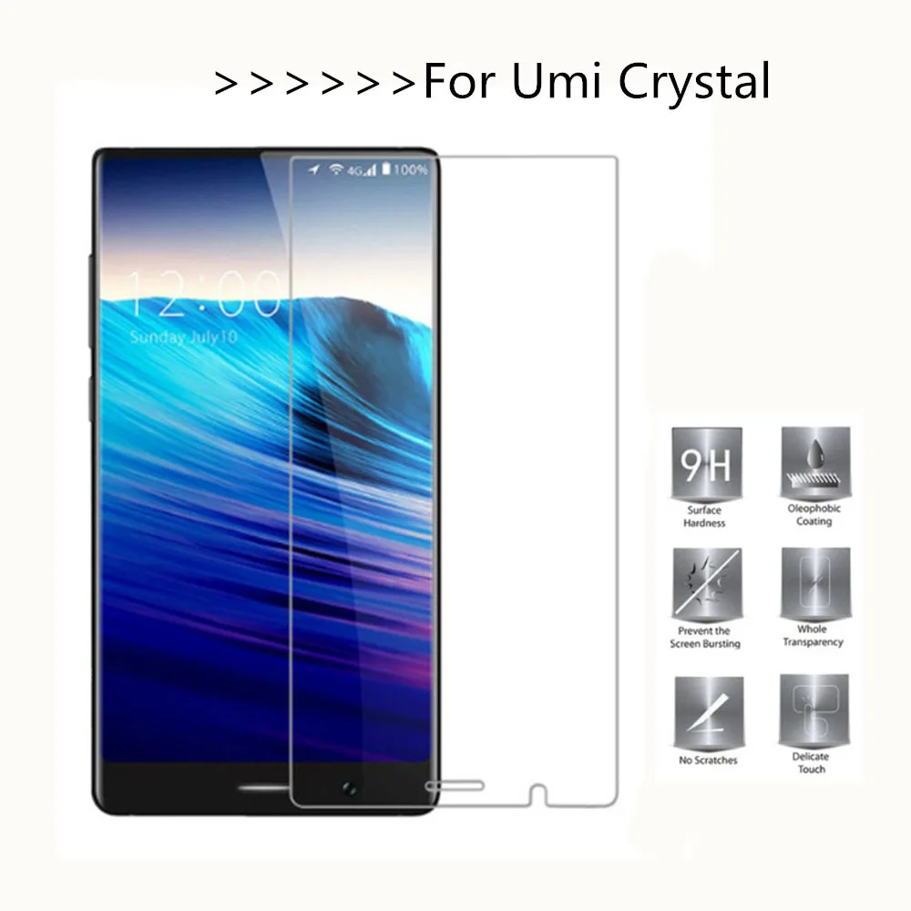 2.5D Закаленное стекло для Umidigi Crystal 9H Высококачественная Взрывозащищенная