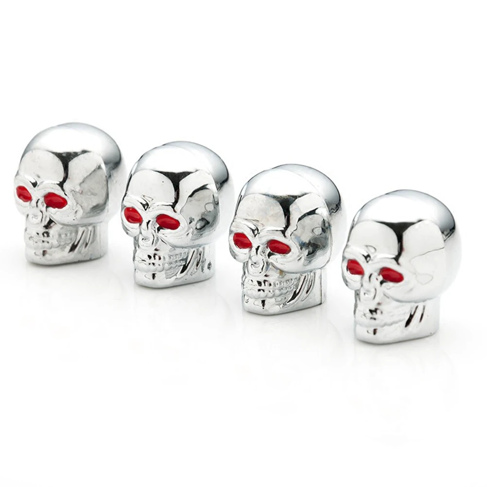 4 шт. хит продаж колпачки для пневматических клапанов в виде черепов пылезащитный