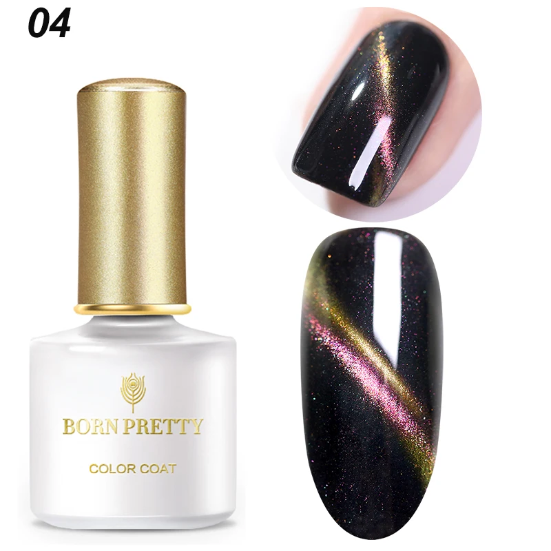 BPCC04 BORN PRETTY 6 мл Гель-лак для ногтей кошачий глаз магнитный лак для ногтей замачиваемый УФ-Гель-лак эффект кошачьих глаз базовое верхнее покрытие - Цвет: BPCC04
