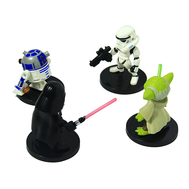 Star Wars 6 см йода Дарт Вейдер R2 D2 робот штурмовиков фигурку модель игрушки воин