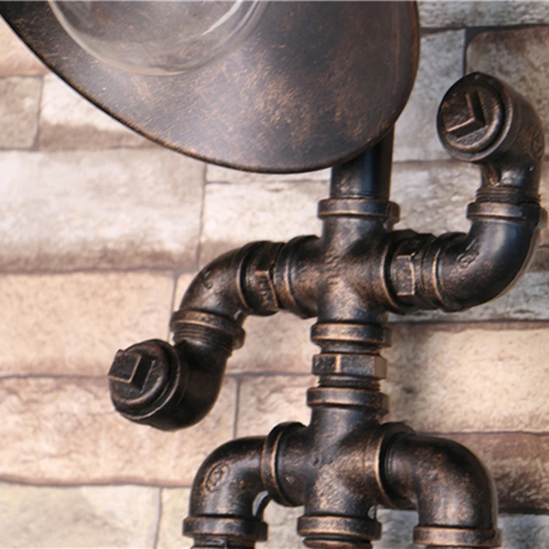 

Water Pipe Lamp Wasserrohr Lampen Wall Light Sconce Copper Vintage Retro Tubo De Agua Lampade Da Parete Applique Oprawa Wandlamp