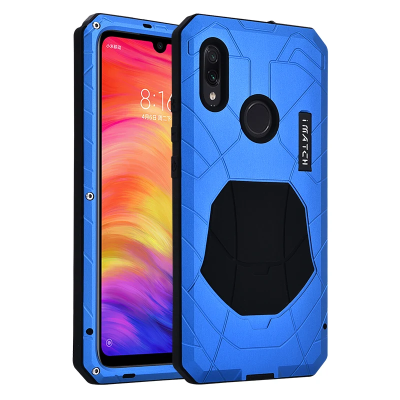 

Повседневный водонепроницаемый чехол для Xiaomi 11 Redmi K40 K30 K20 Note 9 8 7 9s pro, противоударный сверхпрочный силиконовый алюминиевый металлический че...