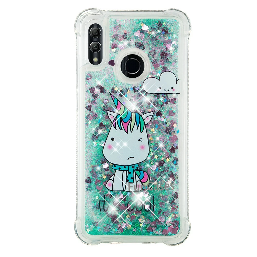 Динамический песок жидкие блестящие чехлы для huawei P Smart 2019 Coque TPU Slicone honor 10 lite