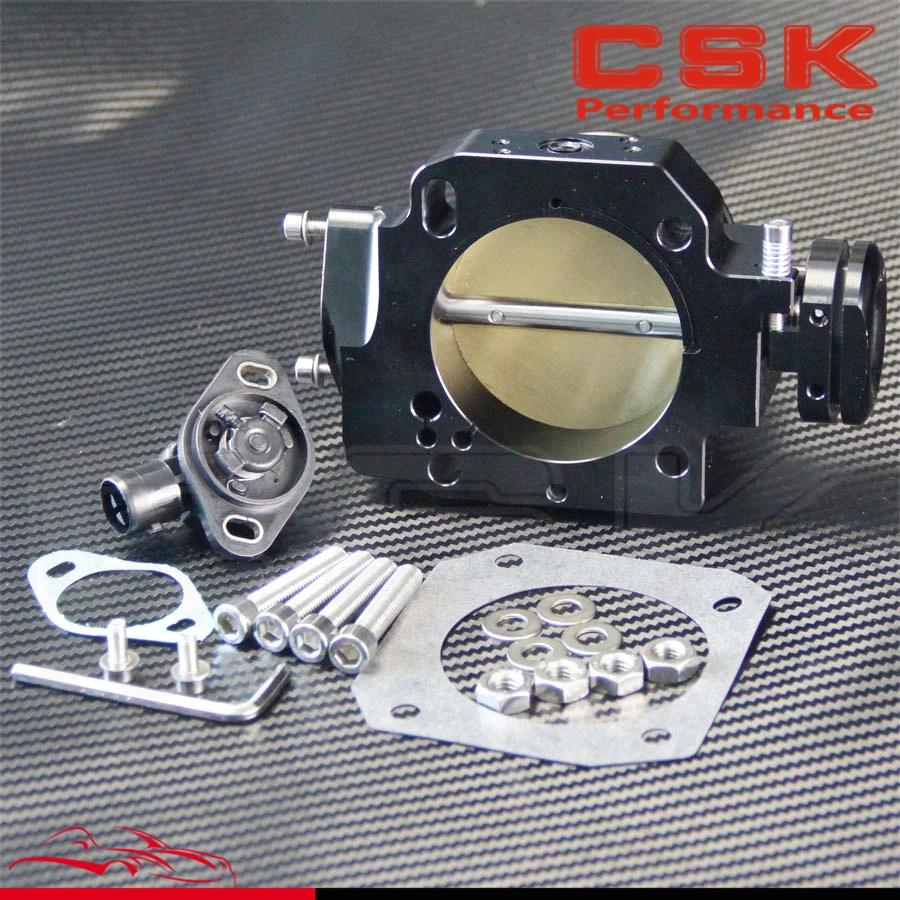 Обновленный корпус дроссельной заслонки 70 мм + TPS для Honda Civic Integre D/B/F/H Series Black|70mm