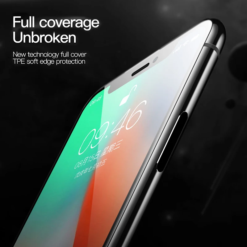 TOTU закаленное стекло для iPhone xr/xs max защита экрана Мягкий край пленка Защитное стекло для iPhone xr/xs mas