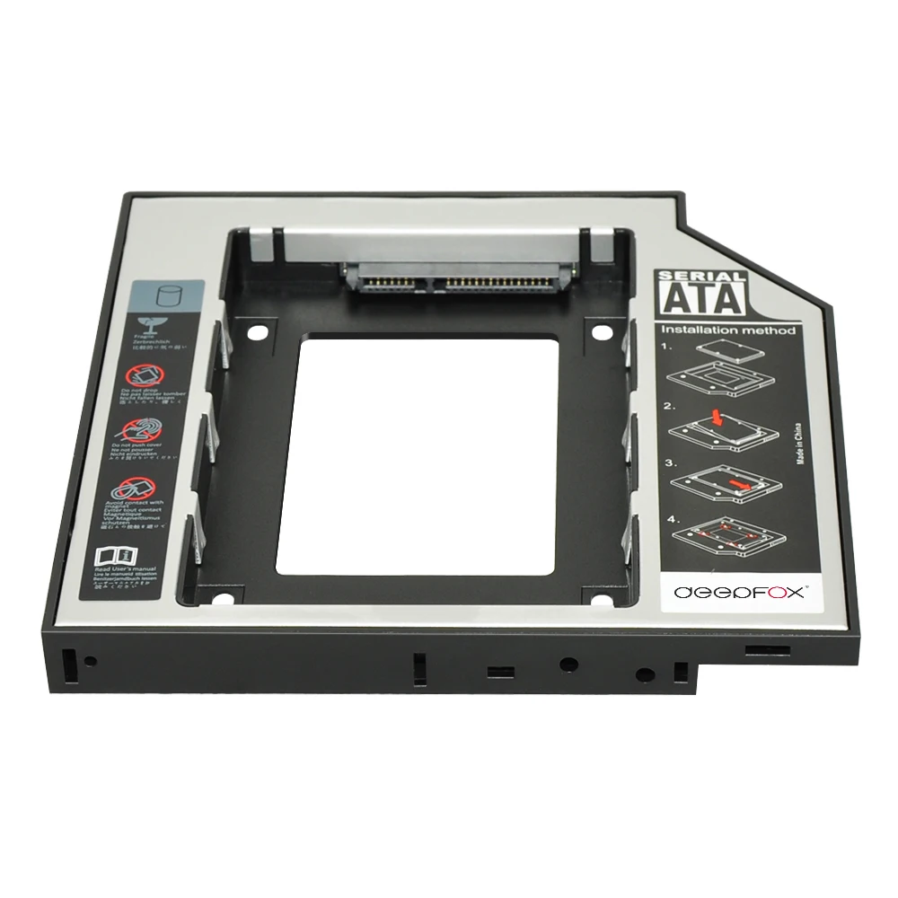 DeepFox SATA 3 0 2-й HDD Caddy 12 7 мм для 2 5-дюймового твердотельного диска корпус жесткого