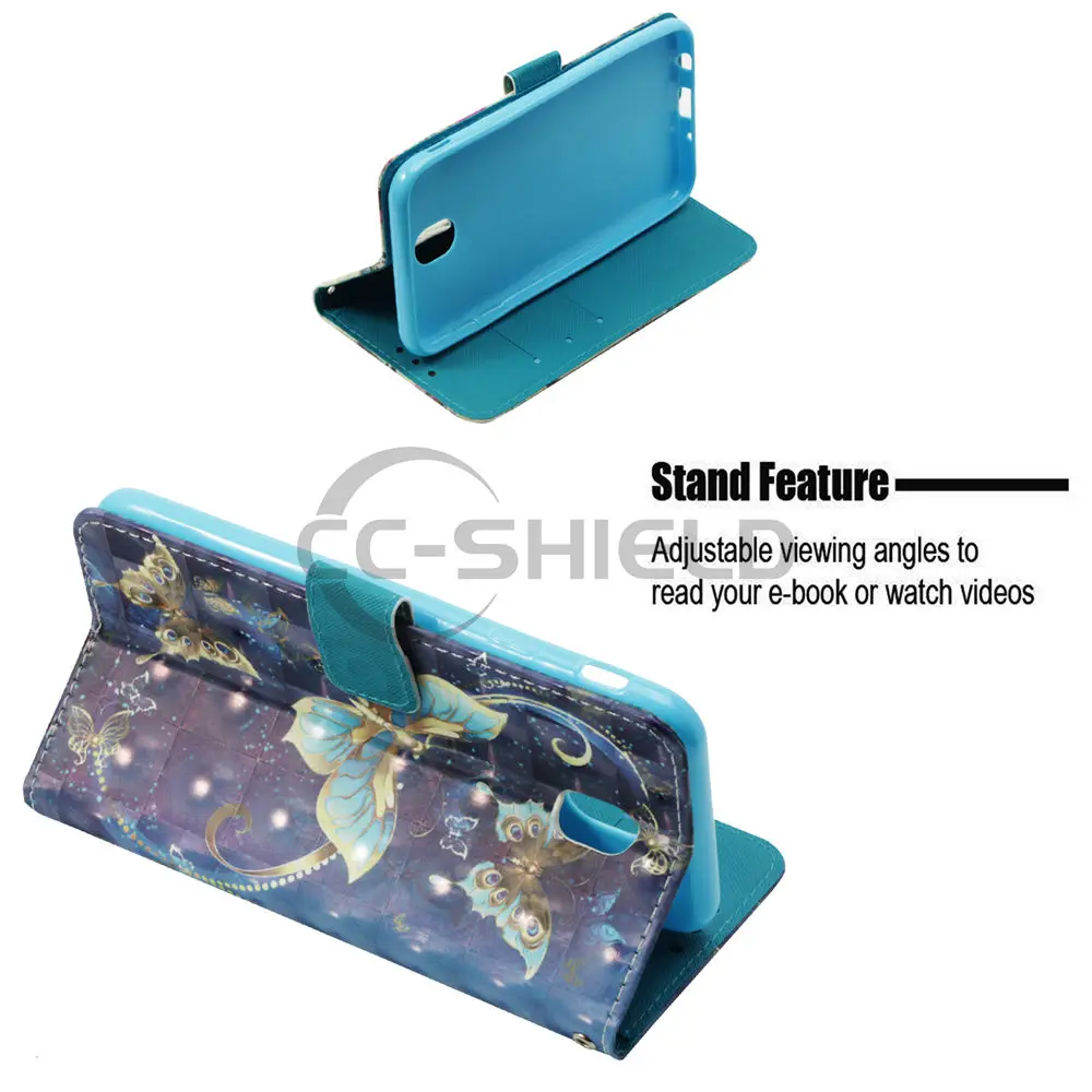Flip Case for Samsung Galaxy J7 Pro 2017 SM J730 J730GM/DS Phone Leather Cover J 7 SM-J730GM/DS Cases | Мобильные телефоны и