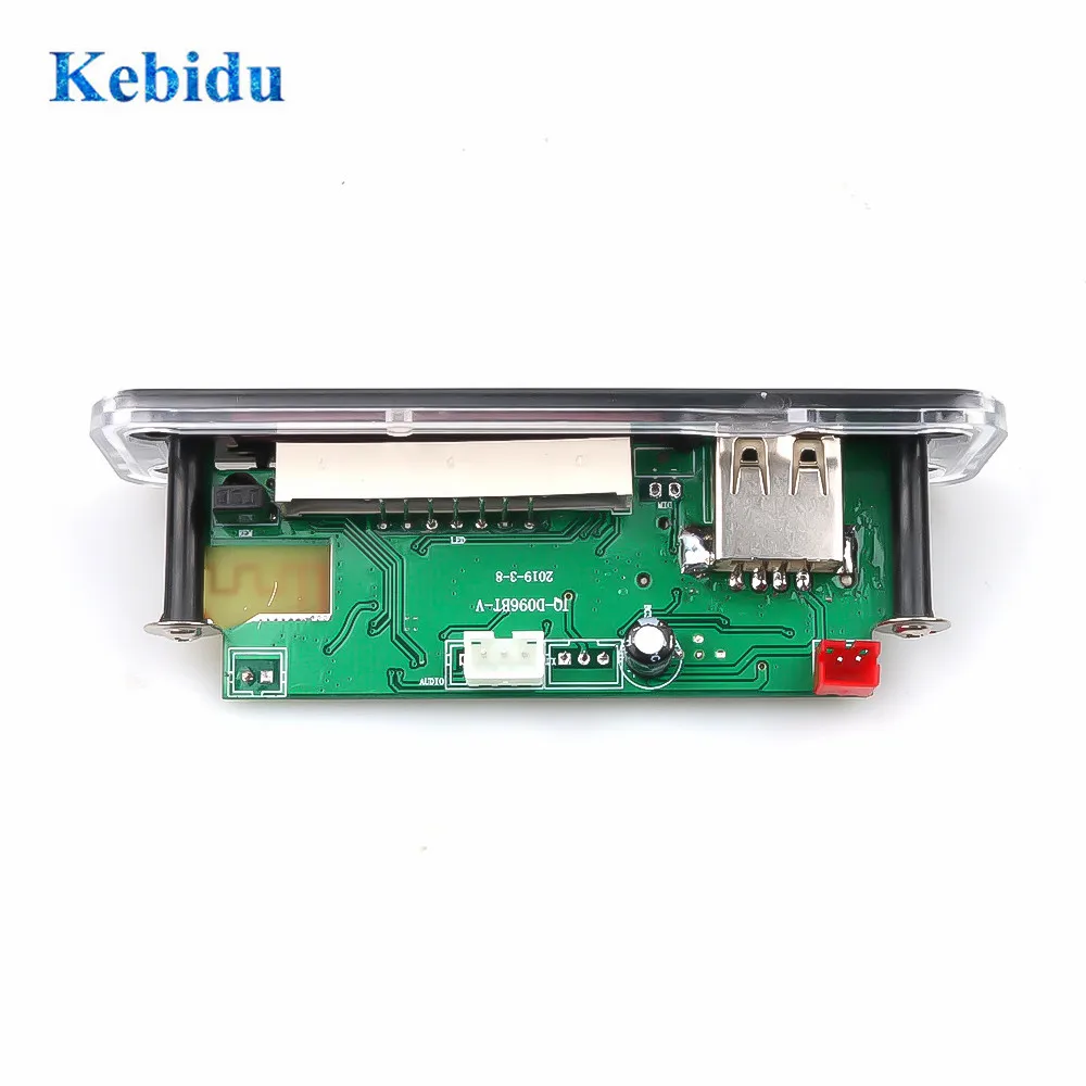 Автомобильный Bluetooth MP3 WMA декодер KEBIDU 12 В плата аудио модуль USB SD AUX FM радиомодуль