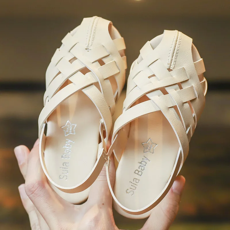 2019 новые дизайнерские сандалии-гладиаторы для девочек летние модные римские