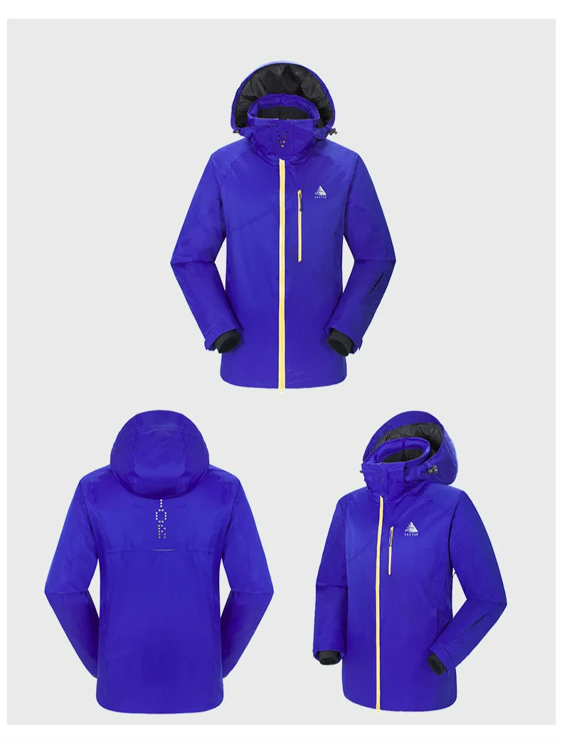 

Outdoor Men's Ski Suit Thickened Clean Warm Wear-resistant Waterproof Quick Dry Sports Climbing Ski Jacket For Men